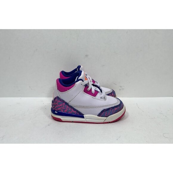 Air Jordan 3 Retro Athletic Shoes Barely Grape 654964 500 Size 6C Toddler - Picture 1 of 8